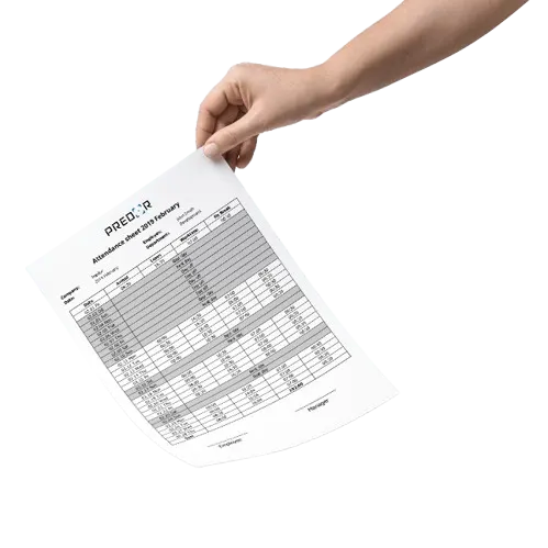 Automatikus PDF jelenléti ív