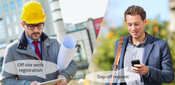 Representation image for Munkaidő bejegyzés mobiltelefonon